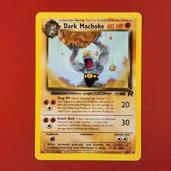 5-08-13 PWE pokemon unplayed 2000 team rocket 40/82 dark machoke . (B) - Image 1