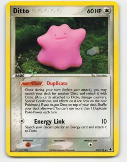 2005 Pokemon, Delta Species, #35/113 Ditto, Uncommon LP - Image 1