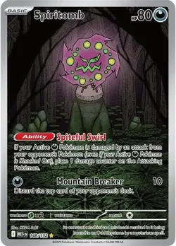 Spiritomb #148 Pokemon Mega Evolution Full Art - Ungraded Near Mint - Image 1