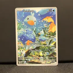 Ducklett 109/086 SV: White Flare Illustration Rare Holo Pokemon TCG English - Image 1