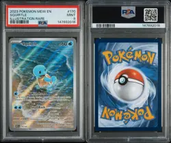 Pokemon Squirtle 170/165 SV Scarlet & Violet 151 Illustration Rare Holo PSA 9 - Image 3