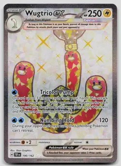 Wugtrio ex 190/162 Temporal Forces Pokemon NM - Image 1