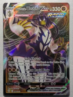 Rapid Strike Urshifu VMAX 088/163 Holo VMAX Rare Battle Styles Pokemon Near Mint - Image 1