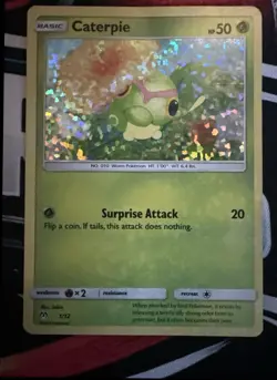 Pokemon Caterpie 2019 McDonald's Promo 1/12 Holo - Image 1