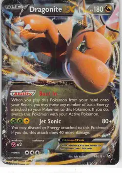 Dragonite EX 74/111 Holo Rare EX Furious Fists Pokemon MP - Image 1