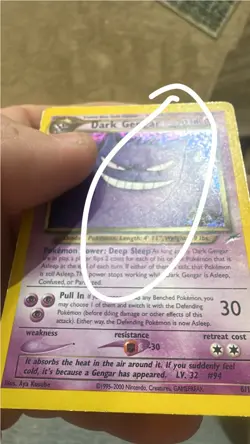 Dark Gengar 6/105 Holo Rare Neo Destiny Pokemon Unlimited Holo Damaged - Image 2