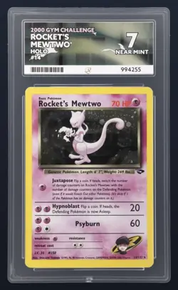 Pokemon Rocket’s Mewtwo 14/132 - Gym Challenge Holo Rare - ACE 7 - Image 1