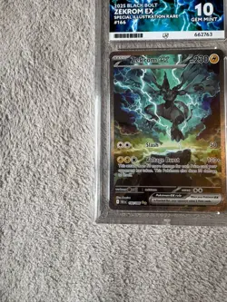 Zekrom EX 166/086 Pokemon Black Bolt Special Illustration Rare Ace 10 Gem Mint - Image 3