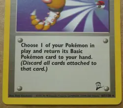 Scoop Up 107/130 Rare Non-Holo Base 2 Set Pokemon Trainer Card NM/LP - Image 3