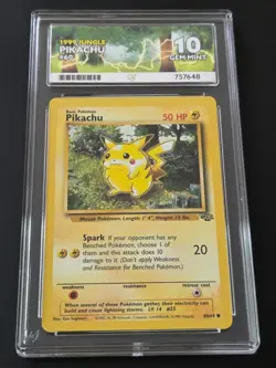 Pikachu #60 Jungle 1999 Vintage Pokemon Ace 10 - Perfect - Image 1