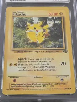 Pikachu #60 Jungle 1999 Vintage Pokemon Ace 10 - Perfect - Image 3