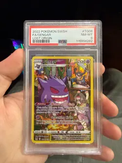 2022 Pokemon SWSH Lost Origins #TG06 FA Gengar PSA 8 - Image 1