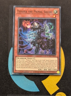 DUAD-EN018 Tessera the Primal Squire Super Rare 1st Edition YuGiOh - Image 1