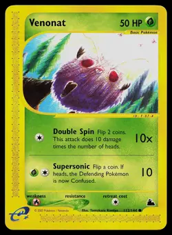 Pokemon Card - Venonat Skyridge 112/144 Common - Image 1