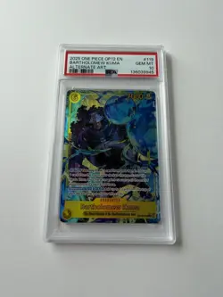 One Piece CCG Bartholomew Kuma OP12-119 SEC Alternate Art PSA 10 - English - Image 1