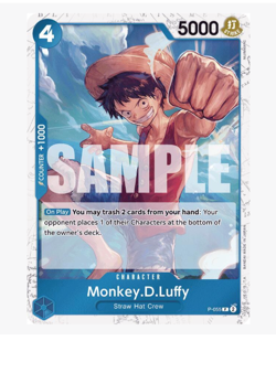 Monkey.D.Luffy (Jolly Roger Foil) P-055 PR PRB Foil - Image 1