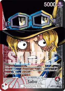 Sabo (001) (Alternate Art) L Foil Awakening of the New Era OP05-001 NM P-01 - Image 1