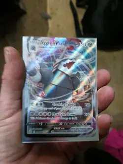 Pokemon TCG Aggron VMAX Holo Ultra Rare Card Brilliant Stars - Image 1