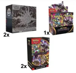 [Preorder] Pokemon Center Pitch Black PC 2 ETB, 1 Booster Box, 2 Booster Bundles - Image 1