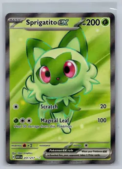 Sprigatito ex 251/217 Ultra Rare Ascended Heroes Pokemon Card Near Mint - Image 1