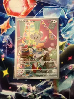 Minccino 182/162 Near Mint Illustration Rare Full Art Pokemon Temporal Forces NM - Image 1