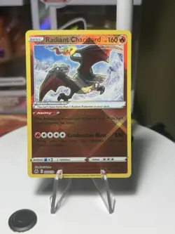 Pokemon Radiant Charizard Holo Rare Crown Zenith TCG Card 020/159 NM Condition - Image 1
