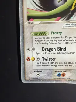 Pokemon TCG Rayquaza EX Holo Rare Black Star Promo Card 039 MP - Image 2