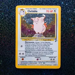 Clefable - 5/130 - Pokemon Base Set 2 Holo Rare Card WOTC LP-MP - Image 1