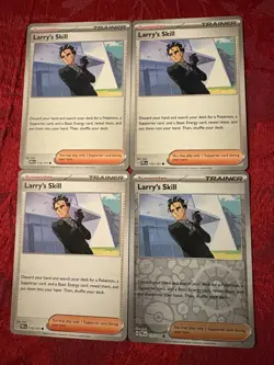 4x Larry's Skill - 115/131 Prismatic Evolutions Pokemon TCG - Playset - 1 RH - Image 1