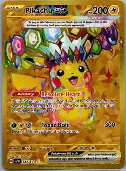 Pikachu ex 247/191 Surging Sparks Pokemon TCG Holo Hyper Rare NM - Image 1