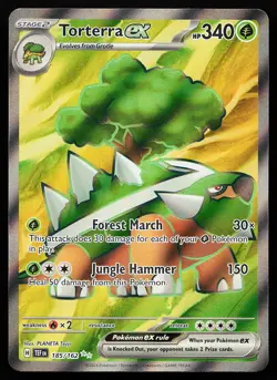 Torterra ex 185/162 Ultra Rare Temporal Forces Pokemon Card - Image 1