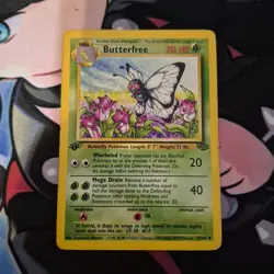 Pokemon TCG Butterfree 33/64 1st Edition Jungle Uncommon 1999 - MP - Image 1