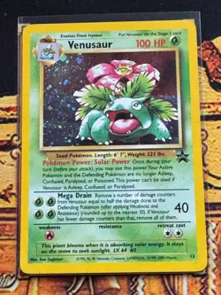 Pokemon Venusaur 13/53 Wotc Black Star Promo Holo Lightly Played - Image 1