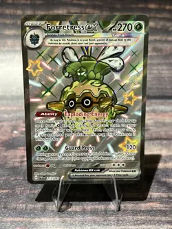 Forretress ex 212/091 Shiny Ultra Rare Paldean Fates Pokemon Holo NM/M - Image 1