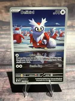 Delibird 152/132 Illustration Rare ME: Mega Evolution Pokemon Card - Image 1