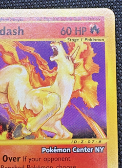 Rapidash - Pokemon Wotc Black Star Promo 51 Pokemon Center NY Stamped TCG - LP - Image 3