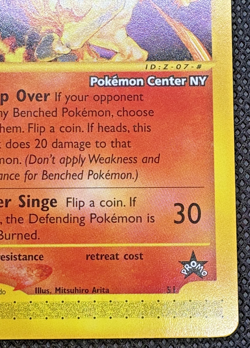 Rapidash - Pokemon Wotc Black Star Promo 51 Pokemon Center NY Stamped TCG - LP - Image 4