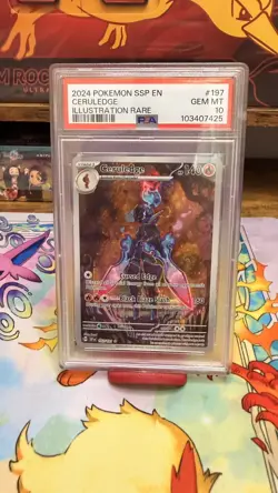 Ceruledge 197/191 Sv08: Surging Sparks Holo Pokemon PSA 10 Gem Mint - Image 1
