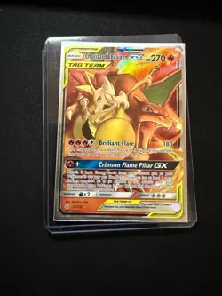 Pokemon TCG: Charizard & Braixen-GX 22/236 -TAG TEAM Ultra Rare - Cosmic Eclipse - Image 1