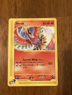 Pokemon TCG Ho-oh 52 Wotc Black Star Promo Regular Vintage 2002 NM - Image 1