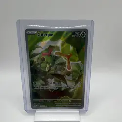Pokemon Caterpie 172/165 Sv Scarlet & Violet 151 Illustration Rare Holo Full Art - Image 1