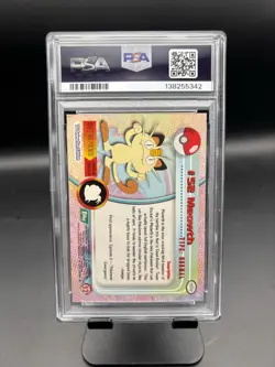 1999 Meowth #52 Topps Tv Series Pokemon PSA 6 - Image 2