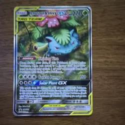 Venusaur & Snivy GX SM229 TAG TEAM GX Promo Holo English Pokemon TCG - Image 1