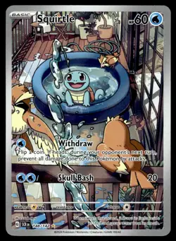 2024 SV07: Stellar Crown Squirtle Illustration Rare #148/142 - Image 1