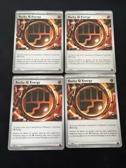 4X Rocky Fighting Energy 087/088 Playset Pokemon Perfect Order Reverse Holo - Image 1