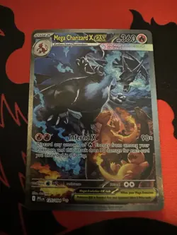 Pokemon TCG Phantasmal Flames Mega Charizard X ex 125/094 NEAR MINT NM SIR Holo - Image 1