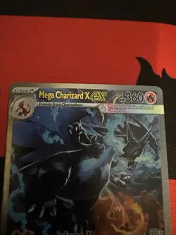 Pokemon TCG Phantasmal Flames Mega Charizard X ex 125/094 NEAR MINT NM SIR Holo - Image 2