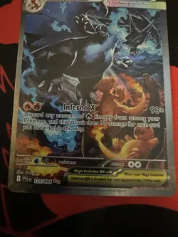 Pokemon TCG Phantasmal Flames Mega Charizard X ex 125/094 NEAR MINT NM SIR Holo - Image 3