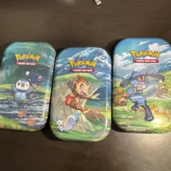 New Pokemon TCG: Sinnoh Stars Art Mini Tin Set of 3 Tins Factory Sealed - Image 1