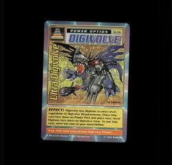 DIGIMON CARD GAME 1999 Bandai ULTRA DIGIVOLVE FOIL HOLO RARE 1st edition - Image 1